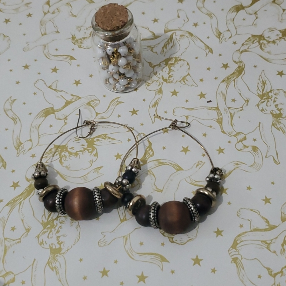 Large Hoop Earrings - Picture 2 of 4